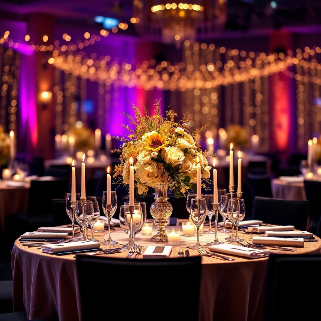 Reception Table Decor